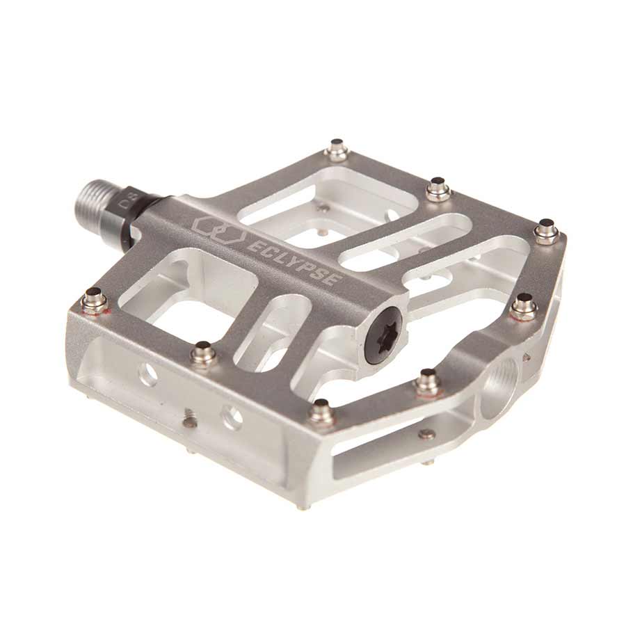 Eclypse, RALB, Platform Pedals, Body: Alloy, Spindle: Cr-Mo, 9/16'', Silver, Pair