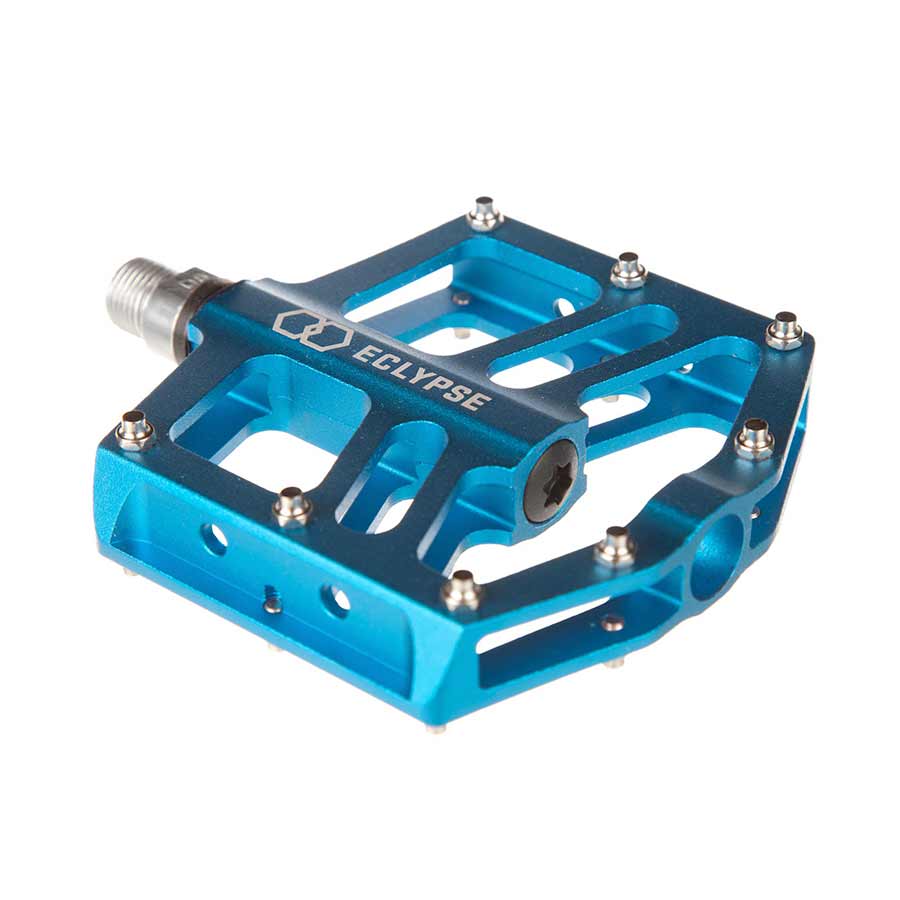 Eclypse, RALB, Platform Pedals, Body: Alloy, Spindle: Cr-Mo, 9/16'', Blue, Pair