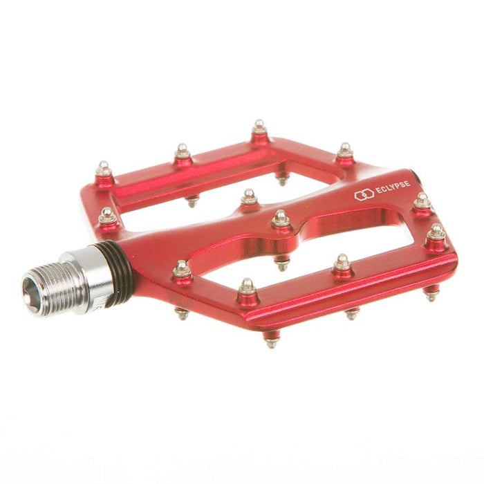 Eclypse, Slight, Platform Pedals, Body: Alloy, Spindle: Cr-Mo, 9/16'', Red, Pair