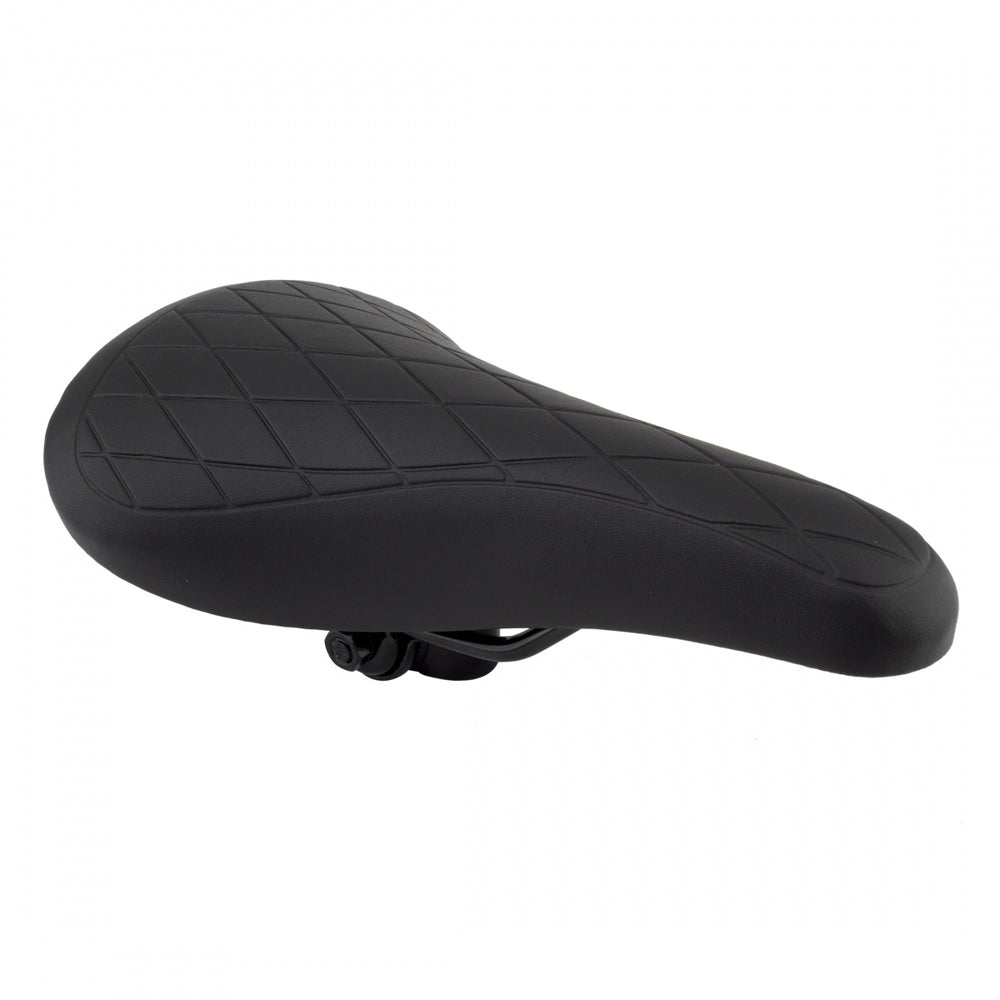 SUNLITE Quilted Racing MX Steel Black Unisex Bike Saddle