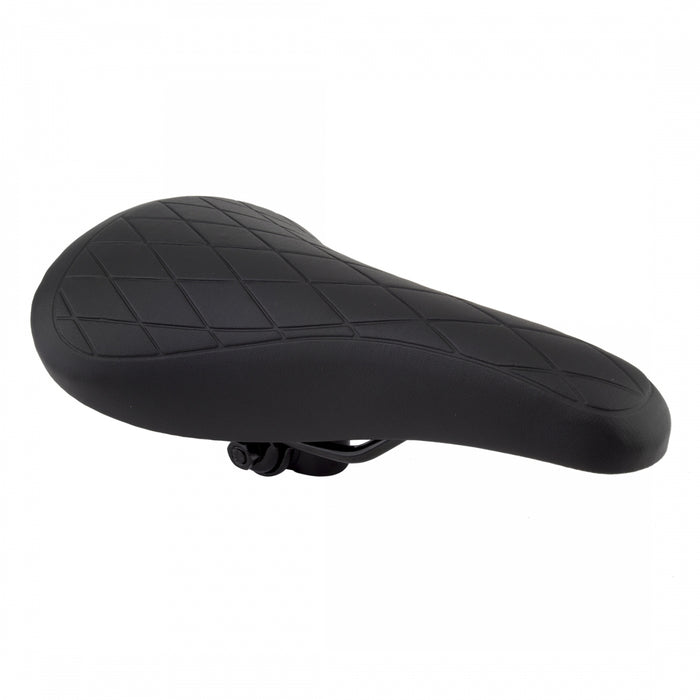 SUNLITE Quilted Racing MX Steel Black Unisex Bike Saddle