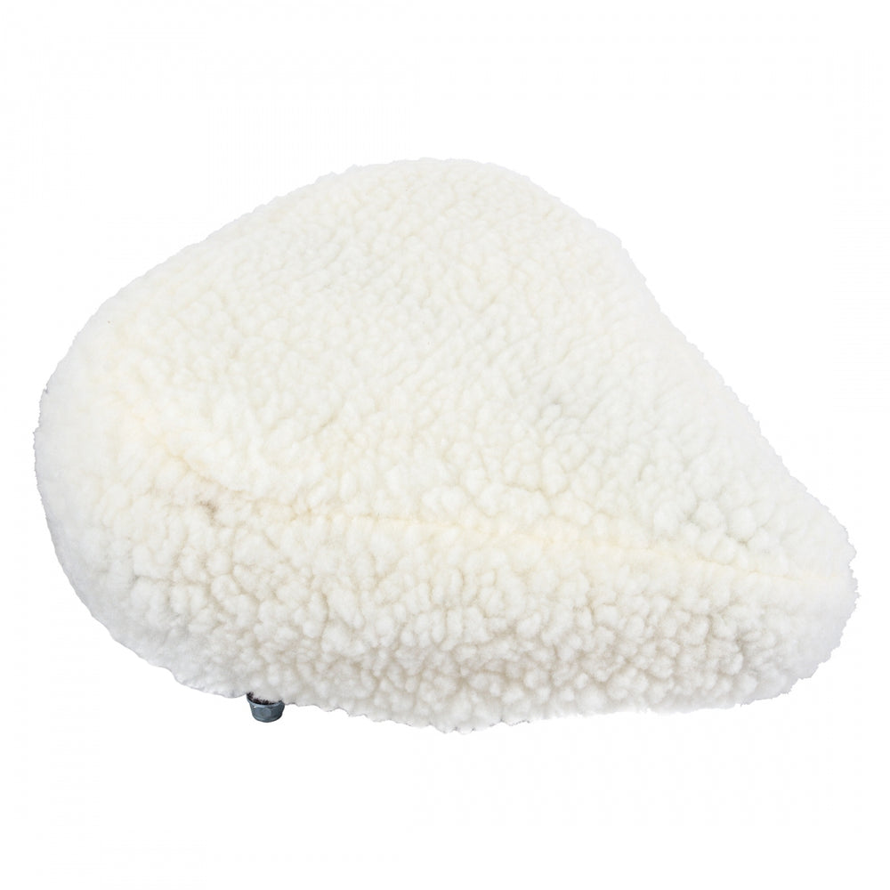 SUNLITE Fur Bike Seat Cover Cruiser White