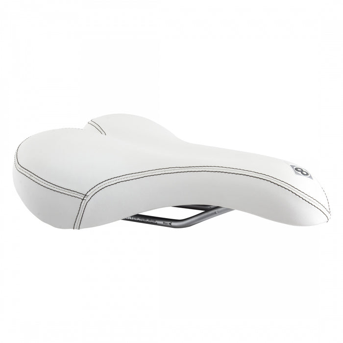 ORIGIN8 Sport Uno-S White Unisex Bike Saddle