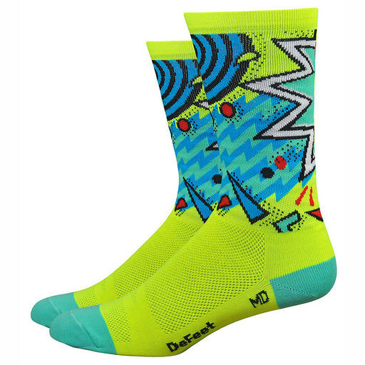 DeFeet Aireator 6" Shazam Socks, 7-9, Yellow