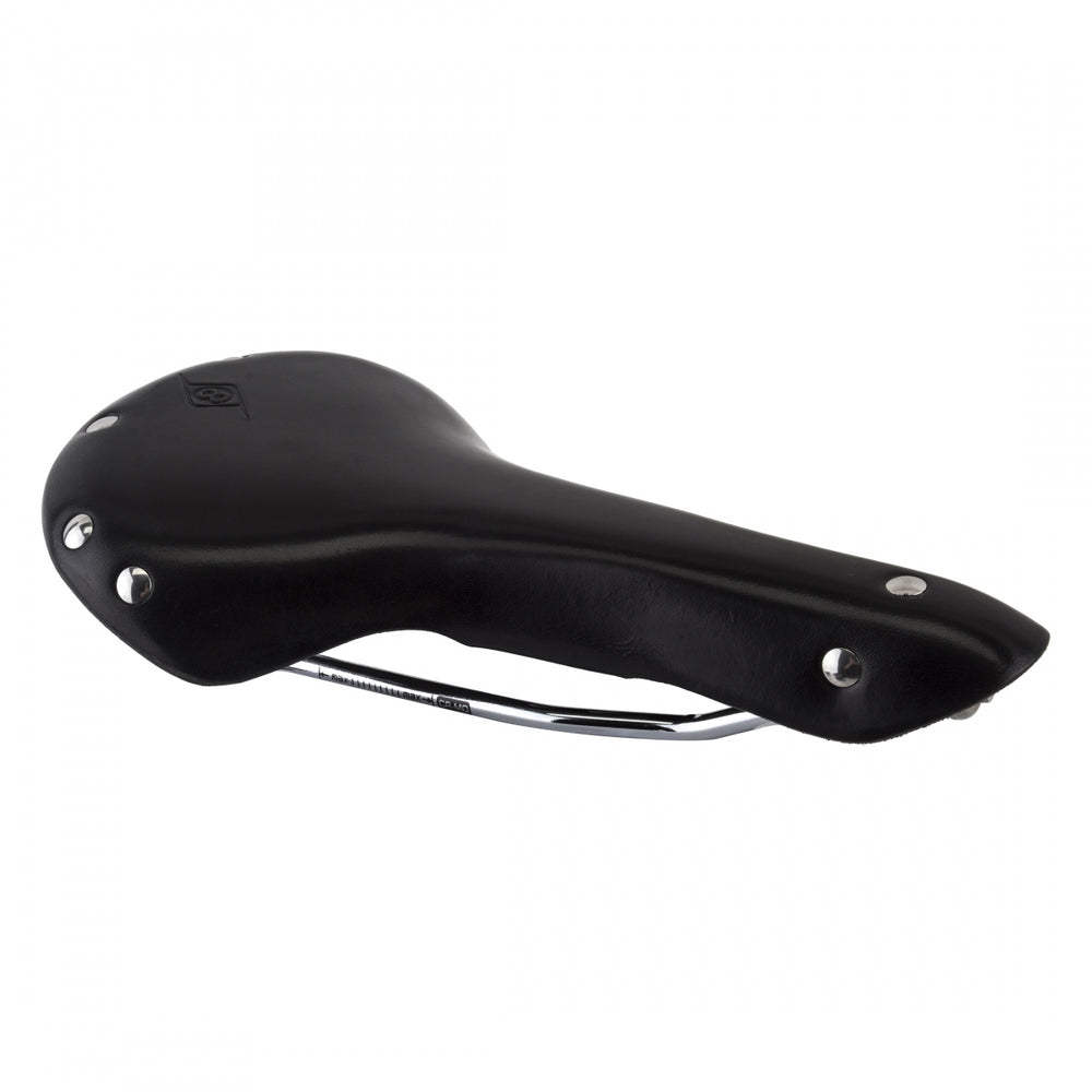 ORIGIN8 Classic Leather Bike Saddle Chromoly Black Unisex