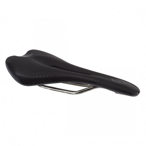 ORIGIN8 Axion Flo CrN-Ti Alloy Black Unisex Bike Saddle