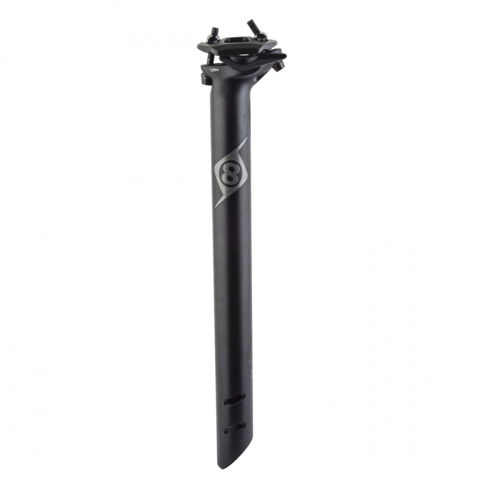 ORIGIN8 Spire II Seatpost 31.6mm Diam 350mm Length 15mm Offset Black AL6061