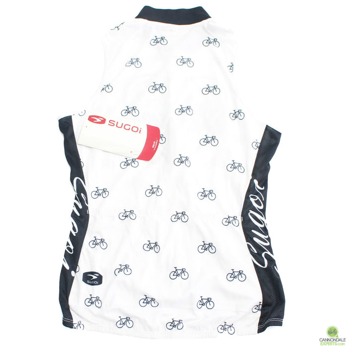 Sugoi Women's I Heart Bikes S/L Jersey White Small