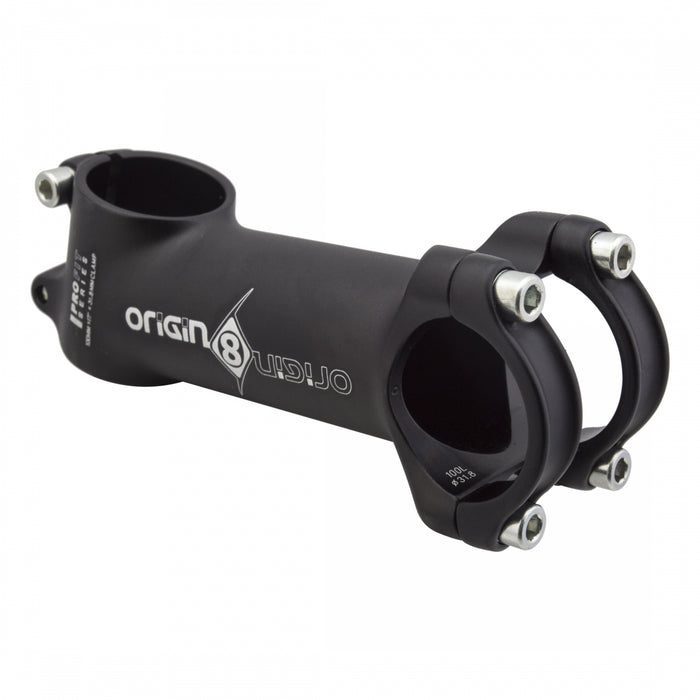 ORIGIN8 Pro Fit Alloy Ergo Bike Stem 100mm Length +/-17° Rise 31.8mm Handlebar