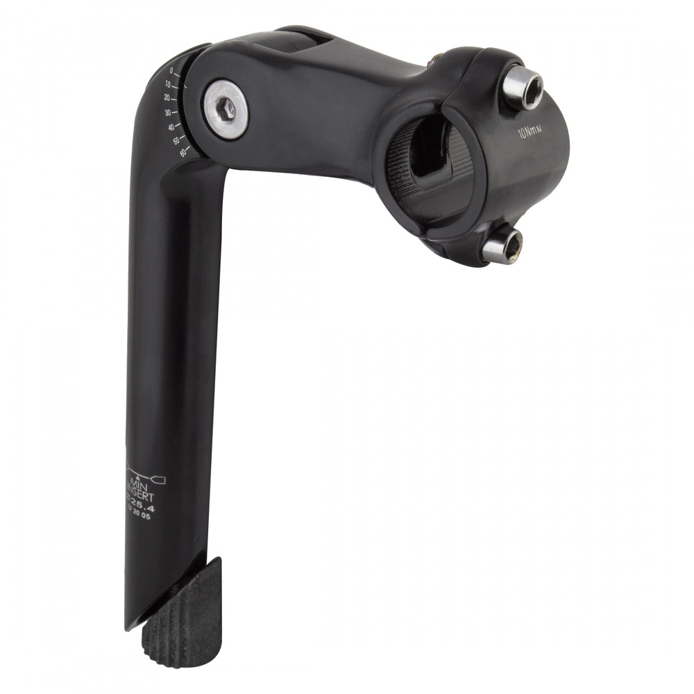 SUNLITE Adjustable Bike Stem Mountain Quill 90mm Length 25.4mm Bar 25.4mm Fork