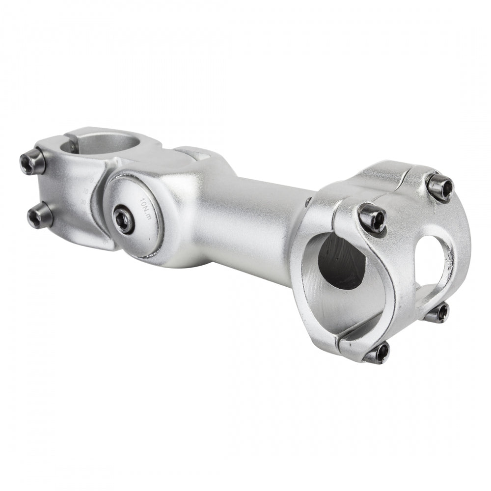 SUNLITE 0°-60° Adjustable Bike Stem 125mm Length 31.8mm Silver