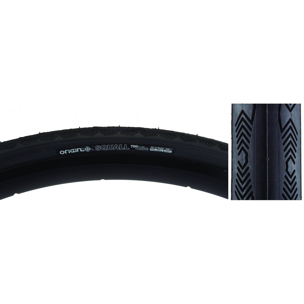 ORIGIN8 Squall TIRE OR8 SQUALL 700x25 WIRE BELT BK/BK