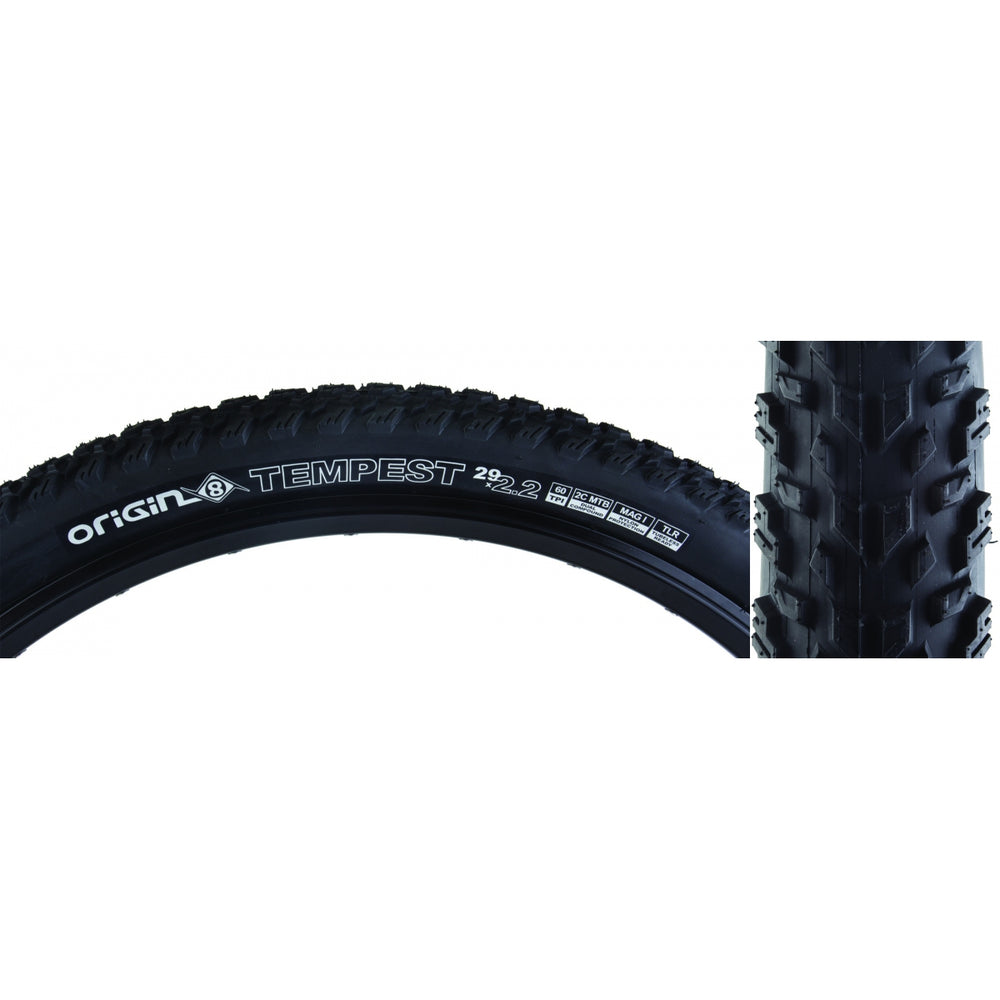 ORIGIN8 Tempest Tubeless TIRES OR8 TEMPEST 29x2.20 FOLD BELT TBLS