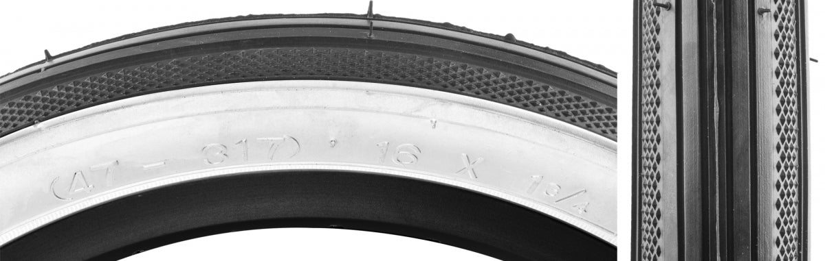 SUNLITE Street S-7 TIRE SUNLT 16x1-3/4 S7 BK/WH STREET K38 WIRE