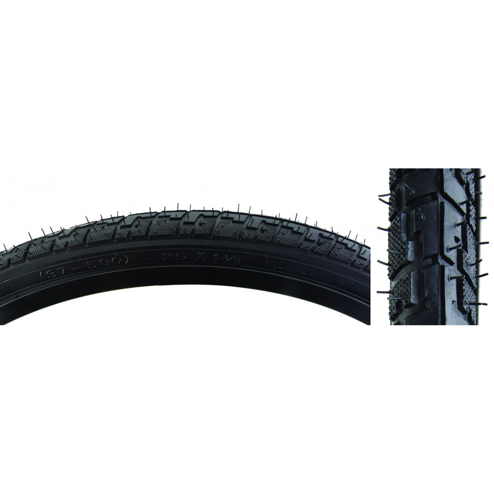 SUNLITE Hybrid Nimbus TIRE SUNLT 26x1-3/8 BK/BK HYBRID K830 WIRE