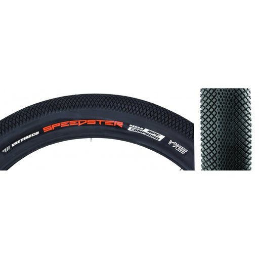 SUNLITE Baja Belted TIRE SUNLT 24x3.5 BK/BK WIRE BELTED BAJA