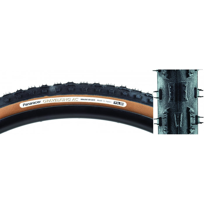 PANARACER GravelKing All Condition Knobby Tubeless 700x35 Bk/Brn