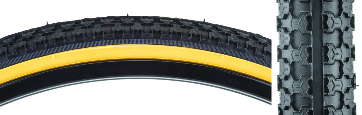 SUNLITE MTB Raised Center TIRE SUNLT 26x1.5 BK/GM RAISED CTR K53 WIRE