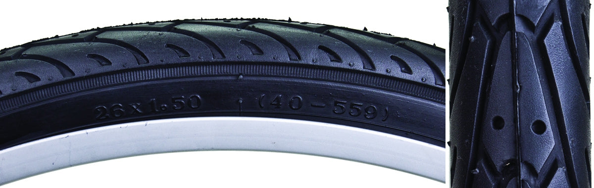 SUNLITE City Slick II TIRE SUNLT 26x1.5 BK/BK CITY SLICK II FLATSHLD WIRE BELTED