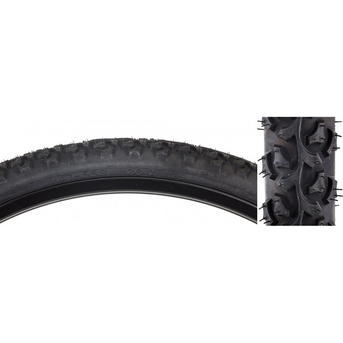 SUNLITE MTB Alpha Bite TIRE SUNLT 26x1.75 BK/BK ALPHABITE K831 WIRE