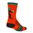 Sockguy Crew Brewfoot 6" Socks, 5-9, Orange-Green