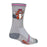 Sockguy Crew Dam Girl 6" Socks, 9-13, Grey