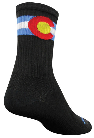 Sockguy Colorado SGX6 socks, black - 9-13