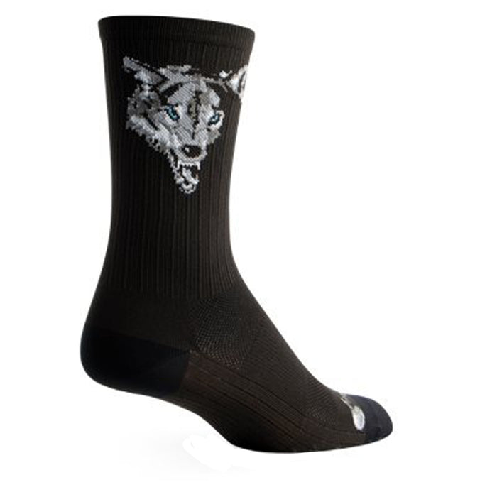 SockGuy SGX Wolf Sock: Black SM/MD