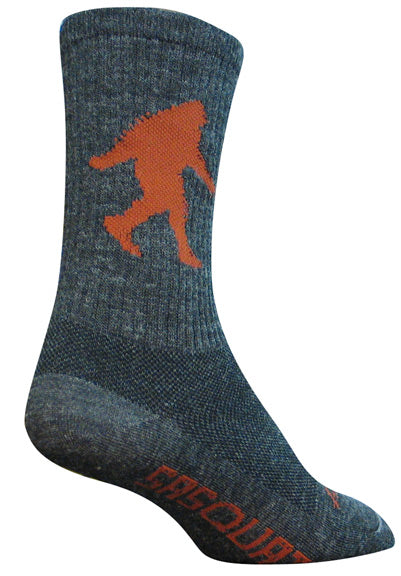 SockGuy Wool Sasquatch Sock: Gray SM/MD