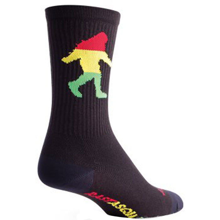 Sockguy Rasta Squatch crew socks 10-13