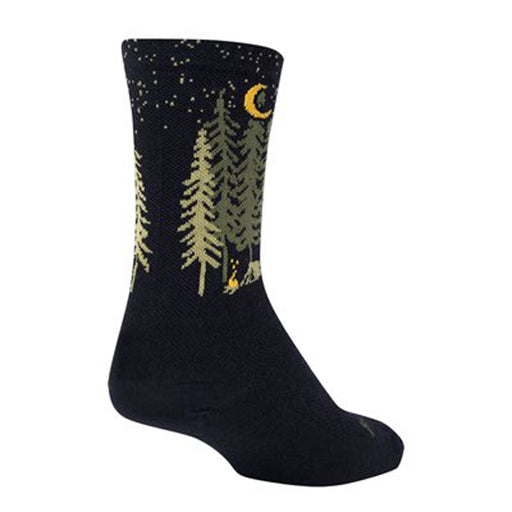 SockGuy Wool Camper Sock: Black LG/XL