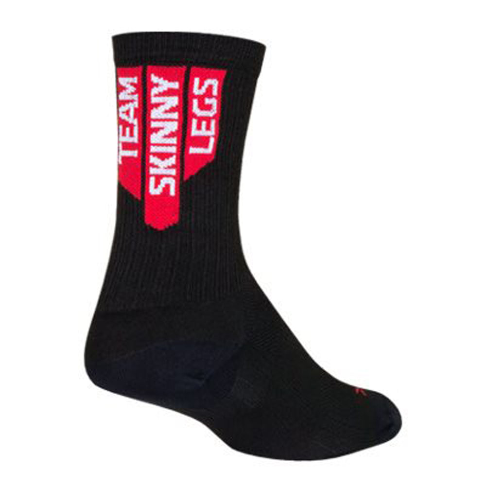 Sockguy Team Skinny Legs SGX6 Socks, Black - 10-13