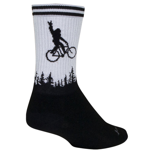 Sockguy Squatchit Socks, 5-9, Black/White