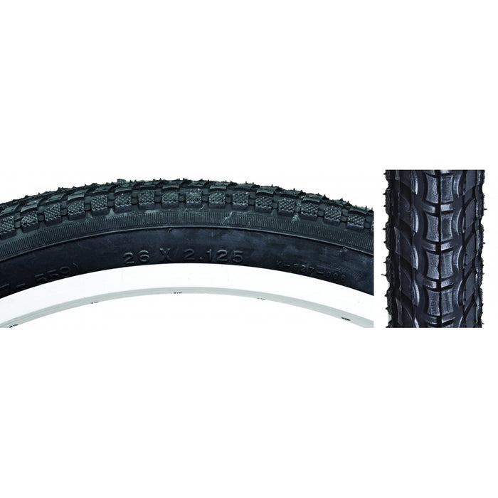 SUNLITE Cruiser 927 TIRE SUNLT 26x2.125 BK/BK CRUISER K927w/SUN LOGO KOMFORT WIRE