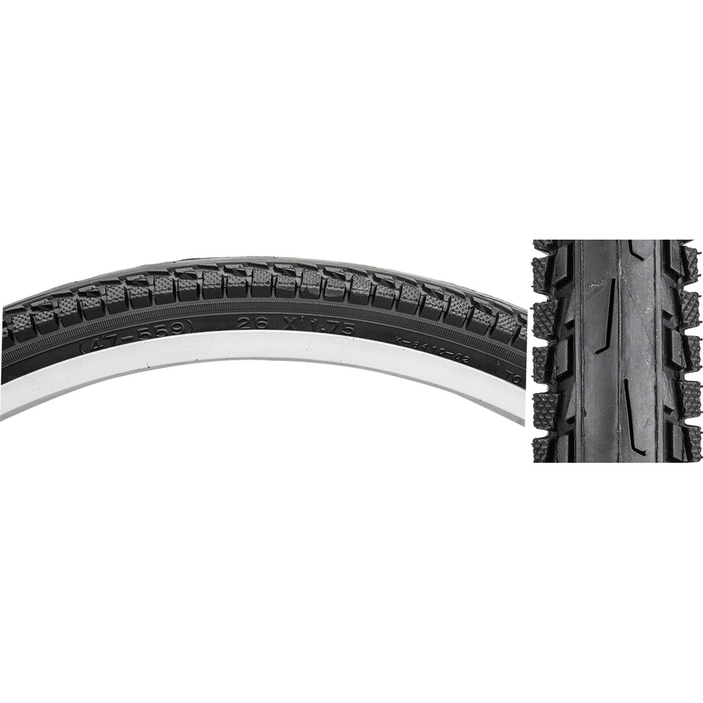 SUNLITE City Komfort TIRE SUNLT 26x1.75 BK/BK CITY K841C COMFORT WIRE