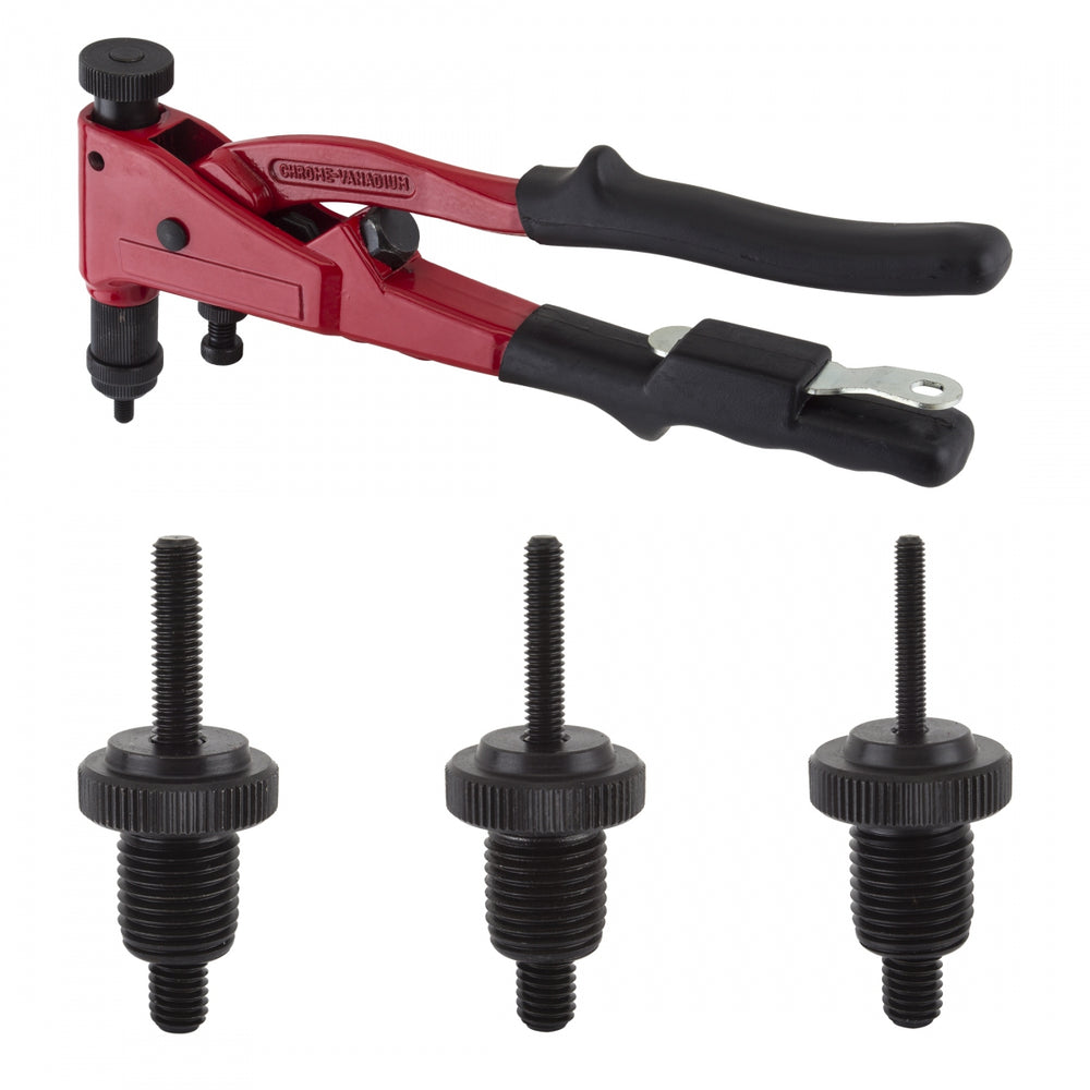 SUNLITE Rivnut Installer Tool w/ M6, M5, M4, and M3 Mandrels