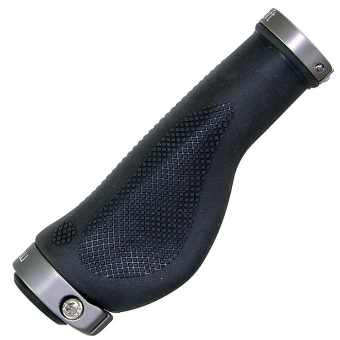 EVO, Ergotec 4.0, Grips, 140mm, Black/Grey, Pair