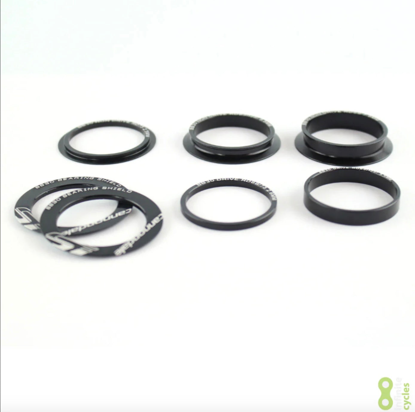 Cannondale Hollowgram Crank Spindle Spacer Set - Complete Road Set - KP483/
