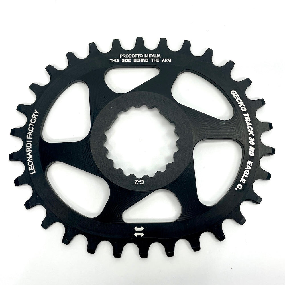 Leonardi Gecko 30t Ai 2mm Elliptical MTB Chainring for Cannondale Cranks