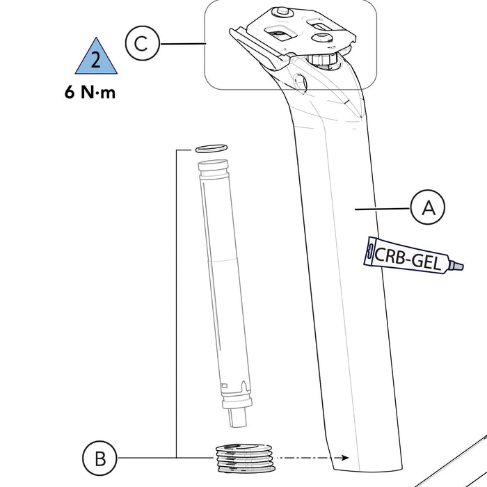 Cannondale SystemSix Di2 Seatpost Hardware K26149