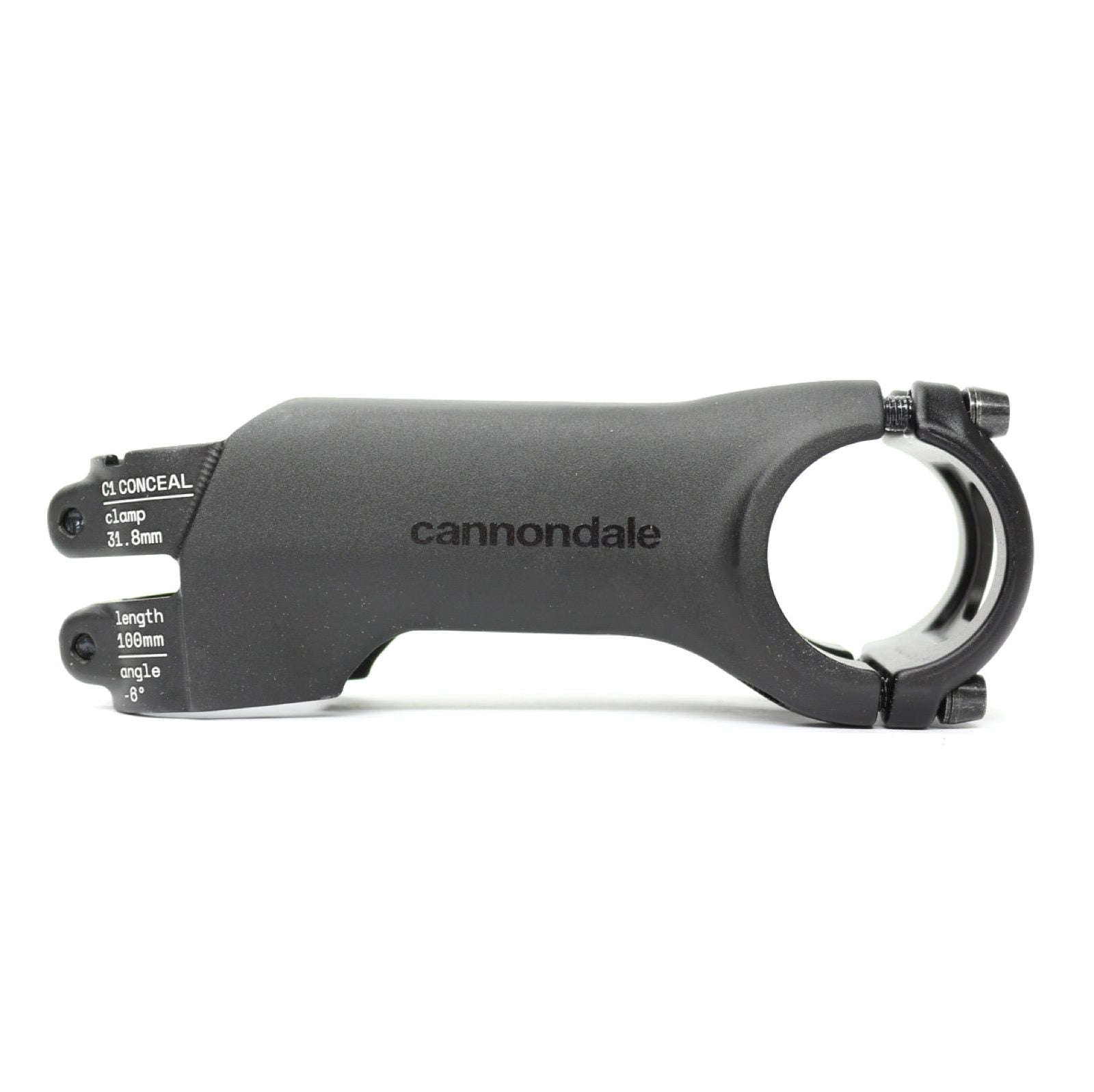 Cannondale C1 Conceal Stem 100mm x -6 Degree Stem Black CP2103U1010