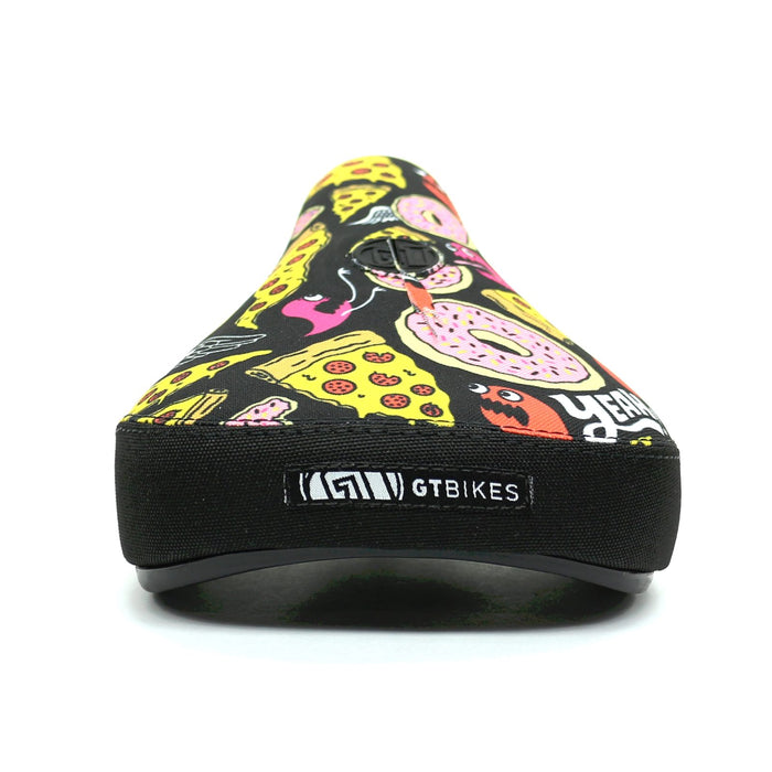 GT Bicycles Vantage Pivotal Seat Pizza Donuts Junkfood