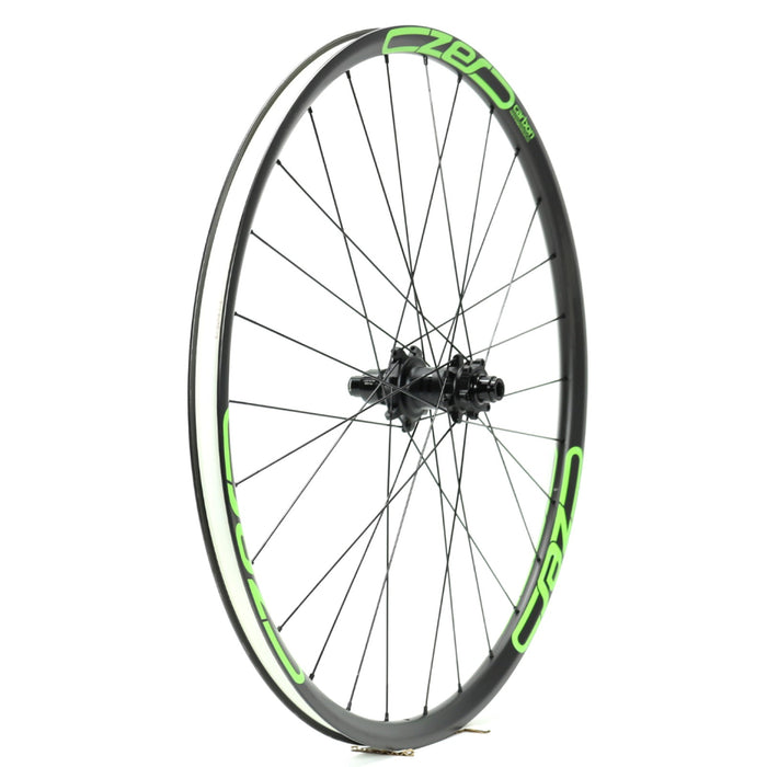 Cannondale CZero27.5" 142mm x 12mm Carbon Rear Wheel 28h Black/Green KA069/RR