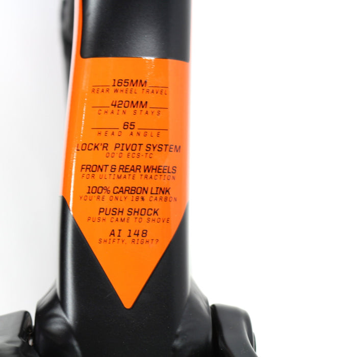 Cannondale 2018 Jekyll Alloy 27.5" Frame Only Extra Large Black/Orange C21198M10XL