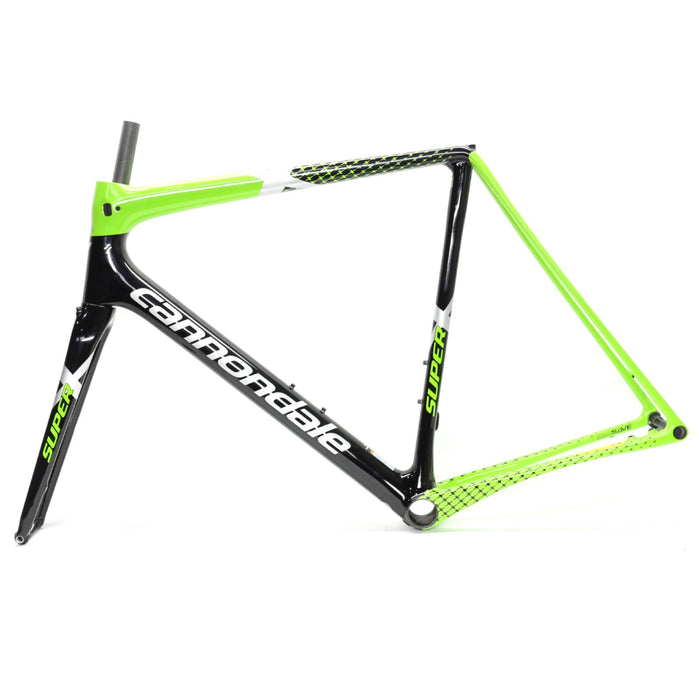 Cannondale 2018 SuperX Carbon Disc Frame and Fork 61cm Black/Green Team Replica C17097M8061