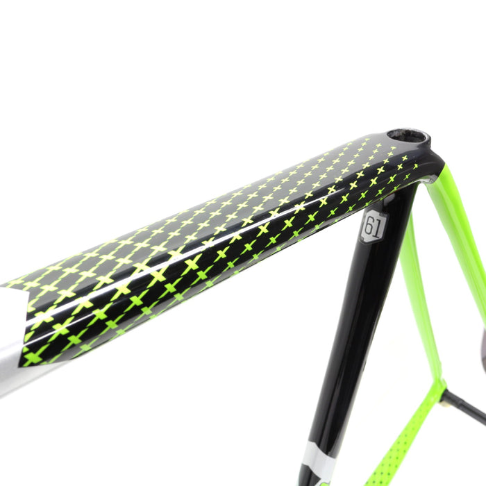 Cannondale 2018 SuperX Carbon Disc Frame and Fork 61cm Black/Green Team Replica C17097M8061