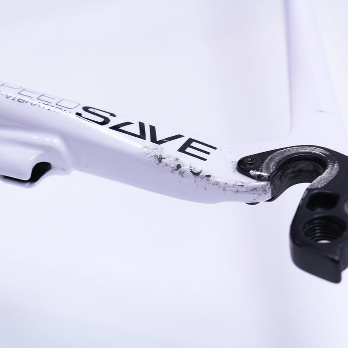 Cannondale SuperSix EVO Hi Mod Carbon Rim Brake Frame and Fork 60cm Used White/Gold/Carbon