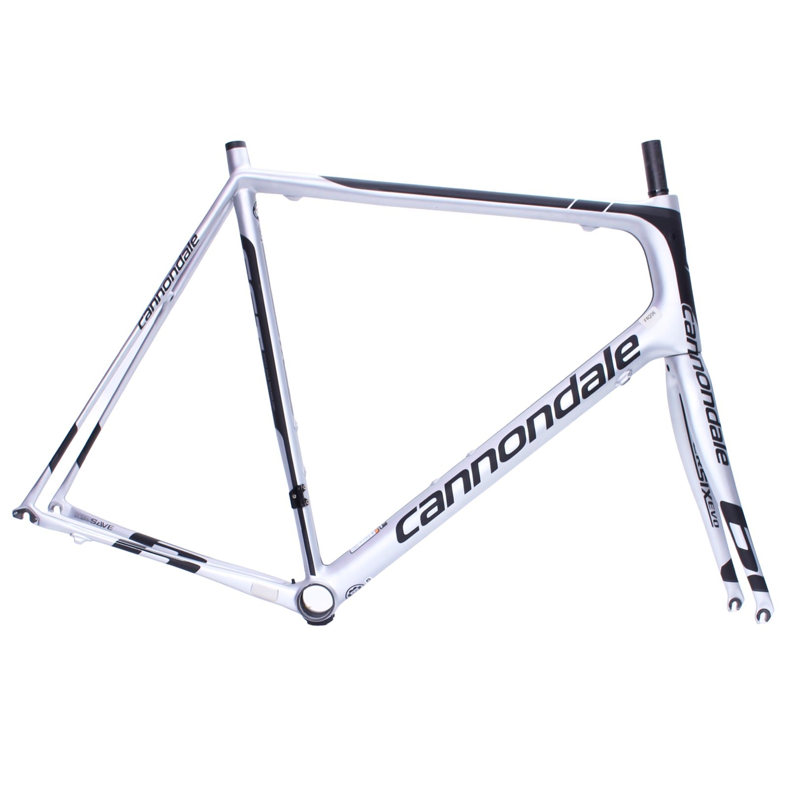 Cannondale SuperSix EVO Carbon Frame and Fork 63cm Silver/Black Used