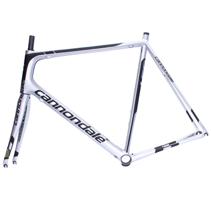 Cannondale SuperSix EVO Carbon Frame and Fork 63cm Silver/Black Used