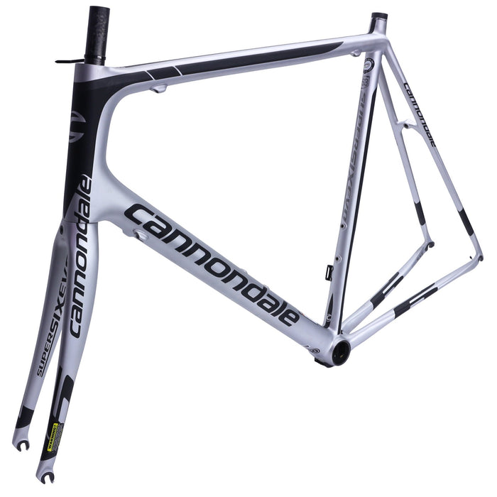 Cannondale SuperSix EVO Carbon Frame and Fork 63cm Silver/Black Used